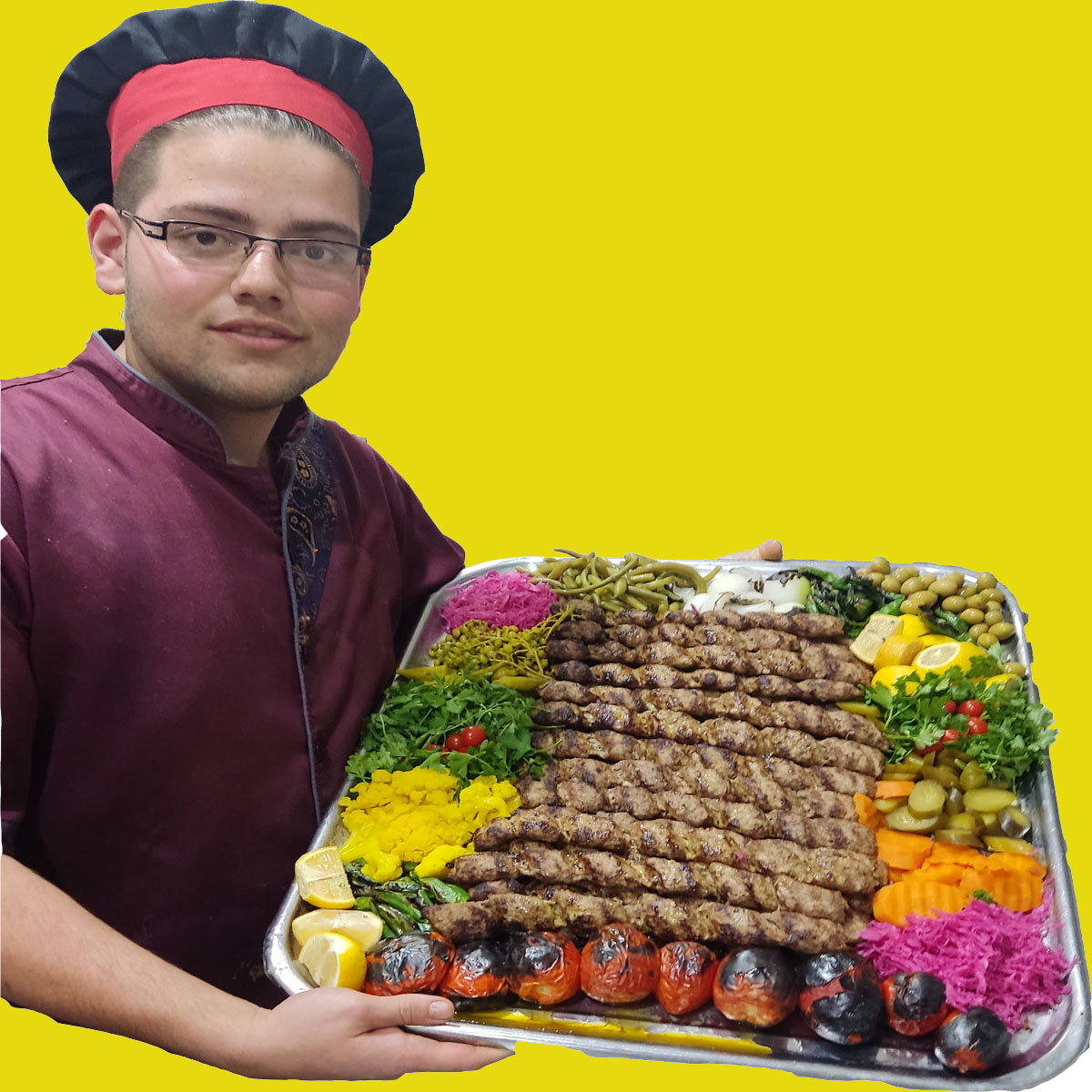 سینی کباب کوبیده در مجالس اصفهان